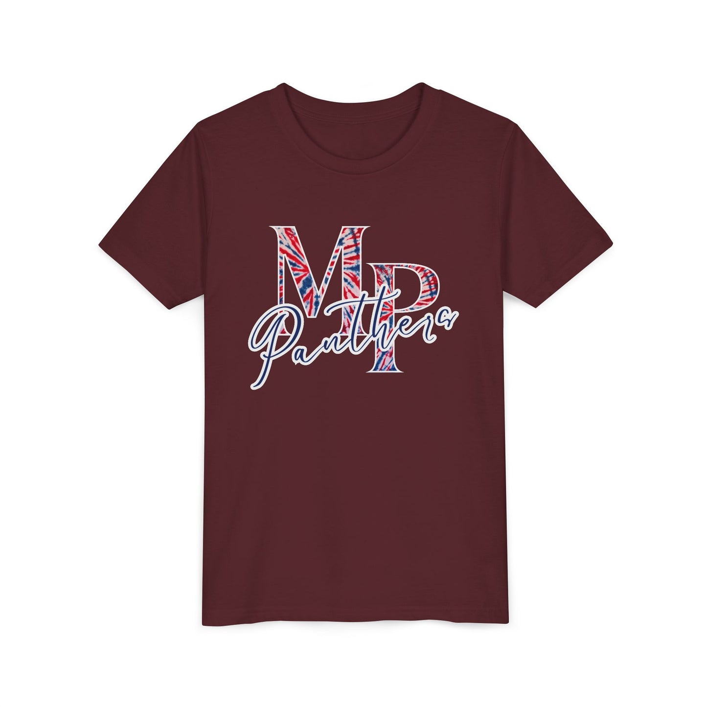 Miller Place Panthers Tie Dye MP- Youth Tee with Panther Print