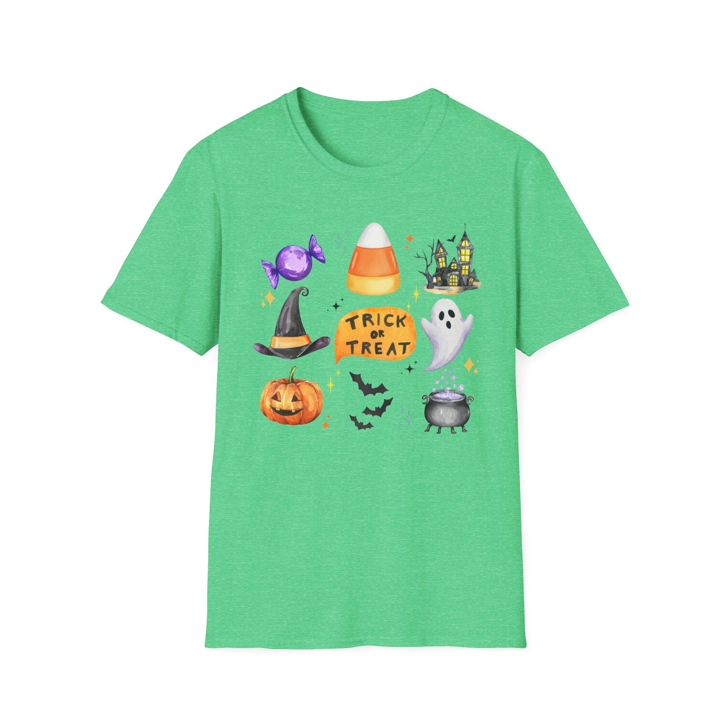 Halloween- Trick or Treat Themed T-Shirt- Unisex Softstlye