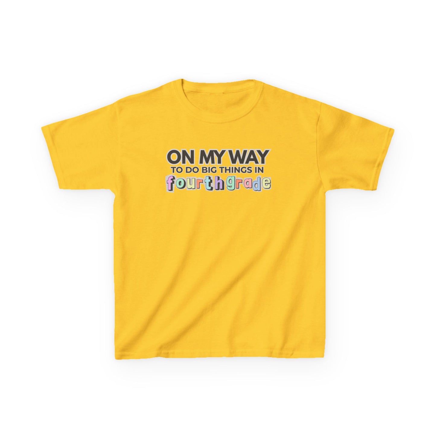 Big Things in 4th Grade- Kids Back to School Shirt