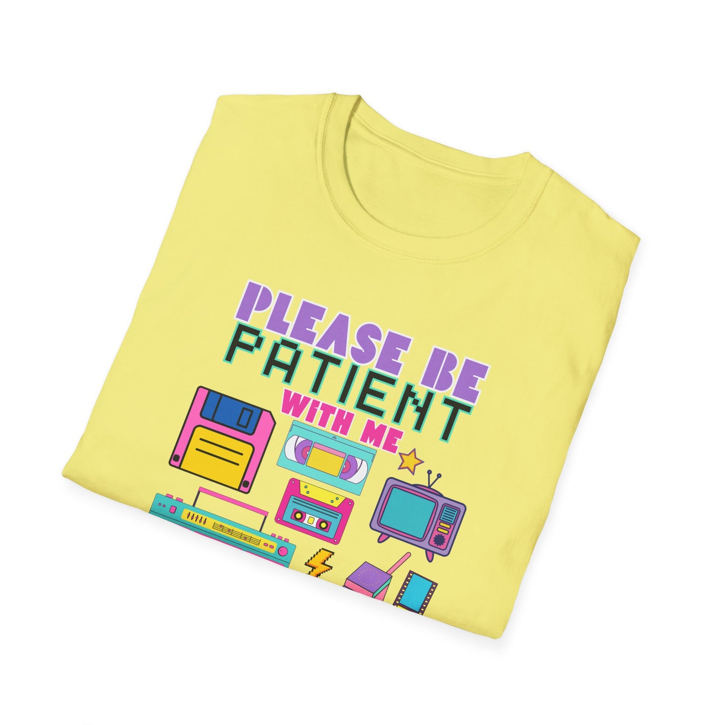 Retro 90's T-Shirt - Please Be Patient, Teacher Vintage- Unisex Graphic Tee
