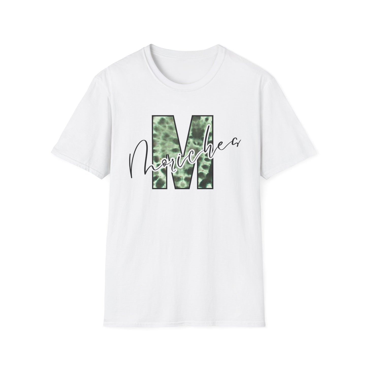 Tie Dye Moriches Stylish Unisex Softstyle T-Shirt with Moriches Design