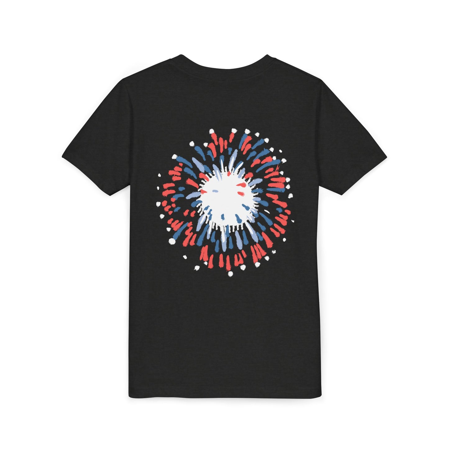 Patriotic Youth Tee for Girls, USA - Kids Short Sleeve Shirt, Holiday Mini