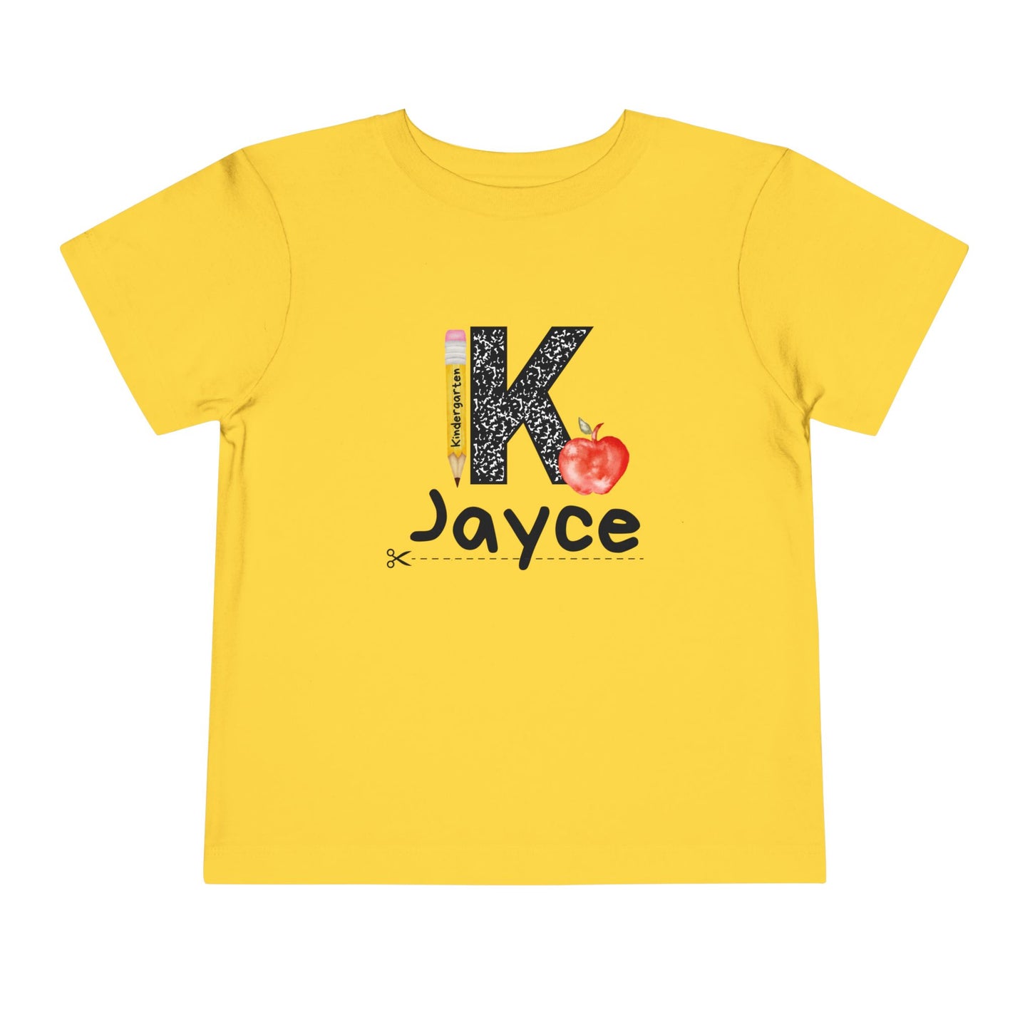 Jayce- K- Personalized Toddler Tee - Back to School Collection