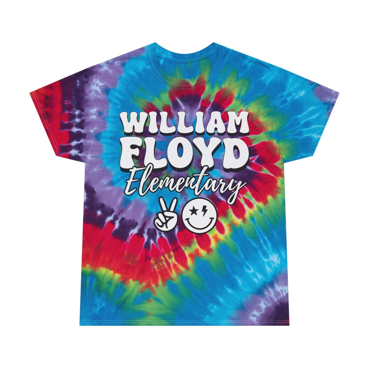 William Floyd Elementary Tie-Dye Tee - Fun Spiral Design