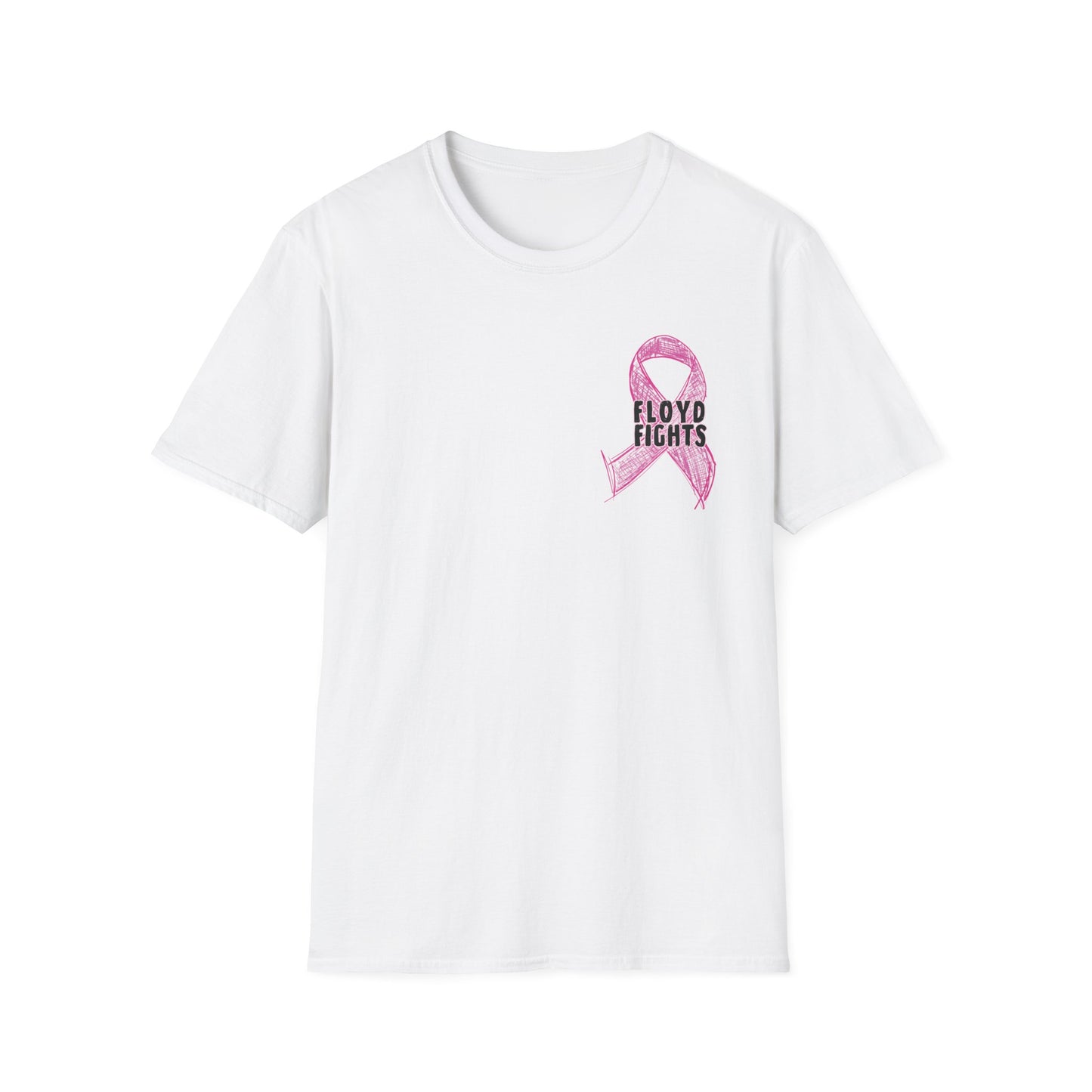 FLOYD FIGHTS Ribbon Breast Cancer Awareness T-Shirt | Softstyle Tee