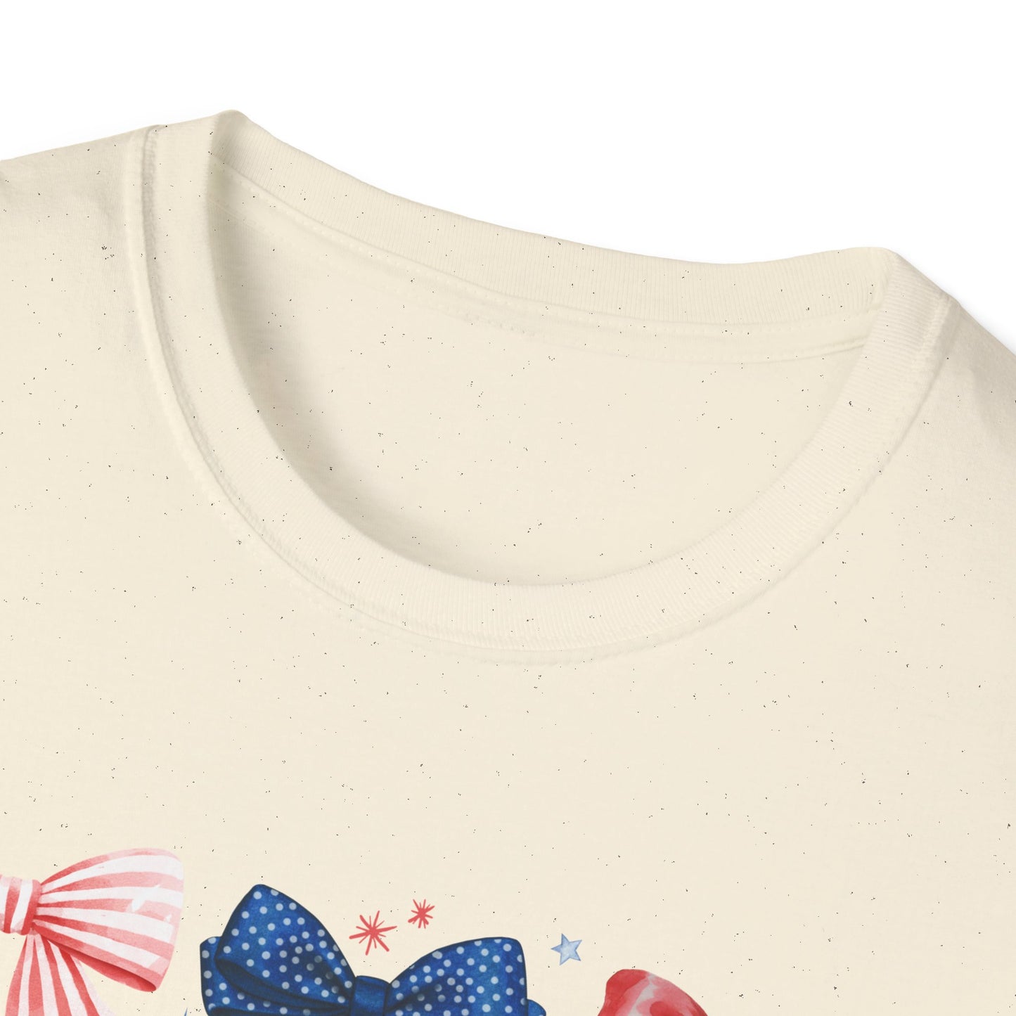 Patriotic Bow Graphic Tee for Celebrations- Holiday