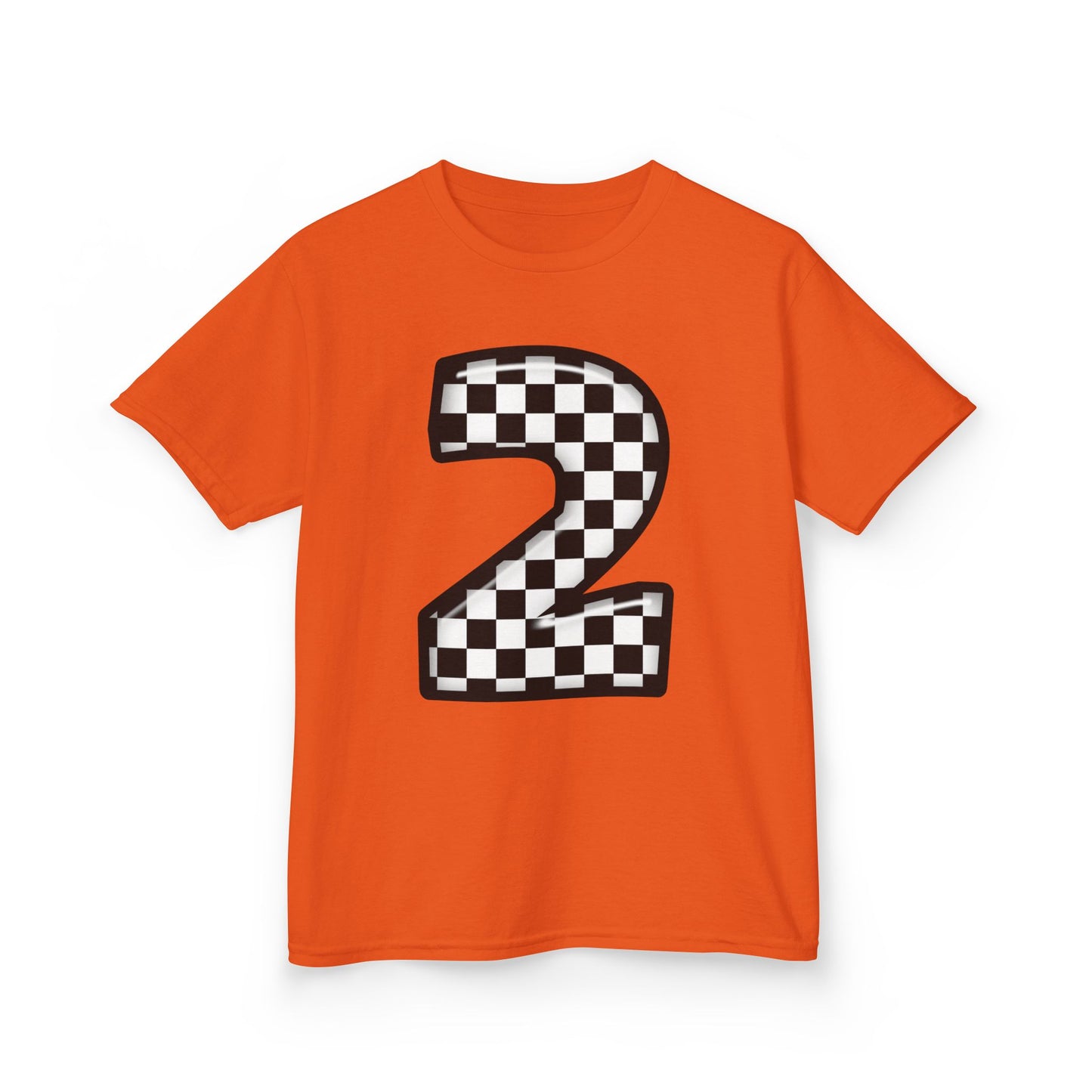 Mini-Checkered Number 2 Tee - Perfect for Birthdays and Celebrations