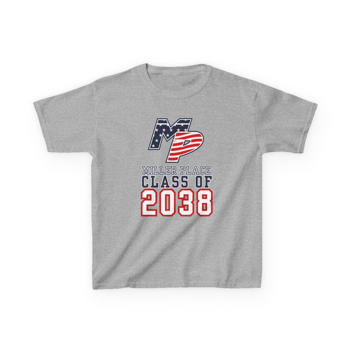 Miller Place Class of 2038 Kids Heavy Cotton Tee