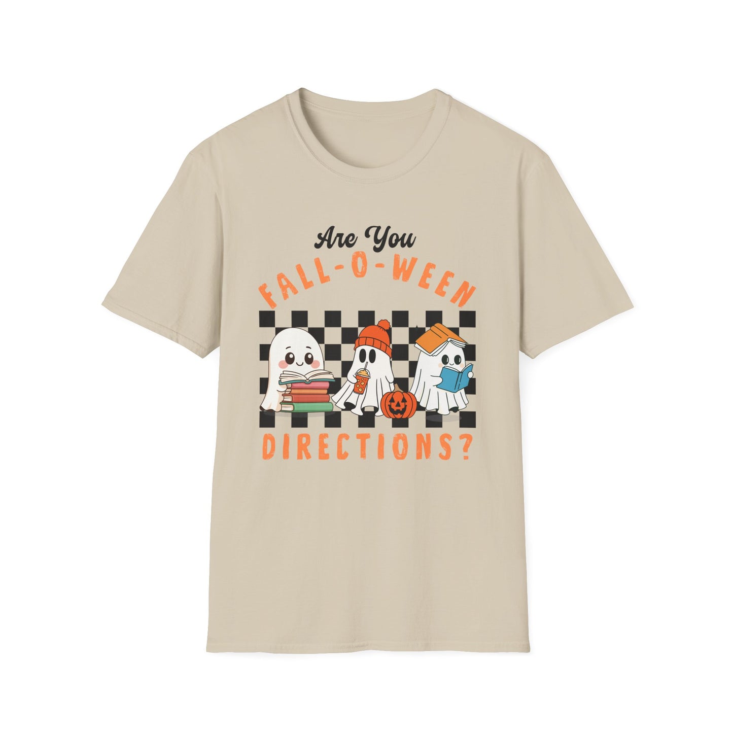 Whimsical Fall-O-Ween Teacher T-Shirt - Holiday- Softstyle Unisex Tee