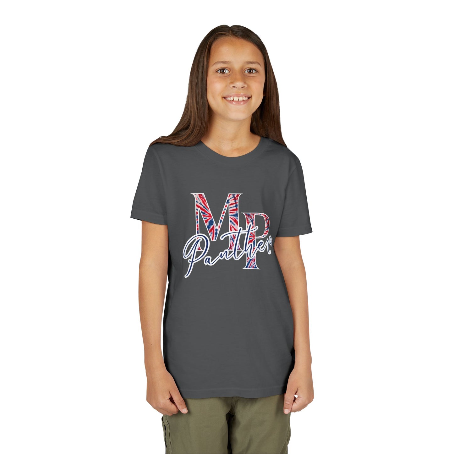 Miller Place Panthers Tie Dye MP- Youth Tee with Panther Print