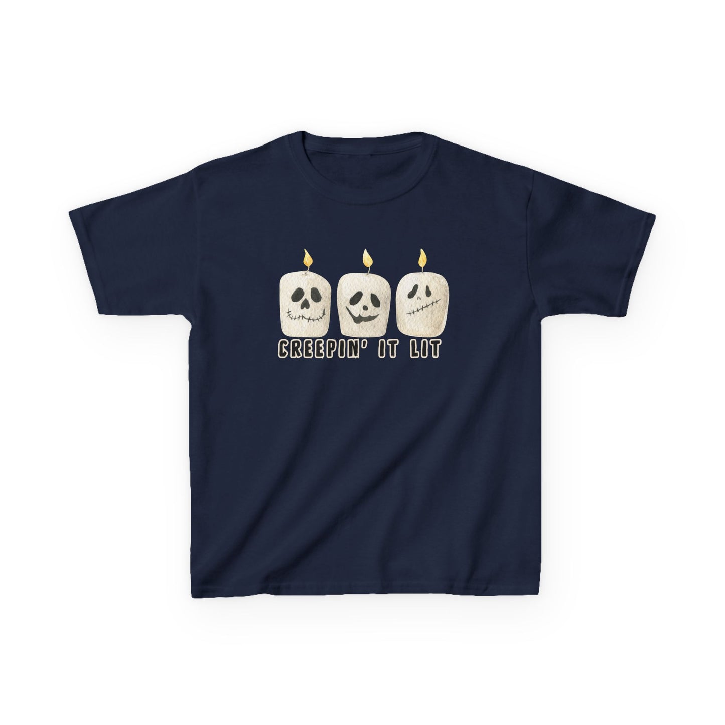 Creepin' It Lit Kids Tee, Halloween Shirt for Kids