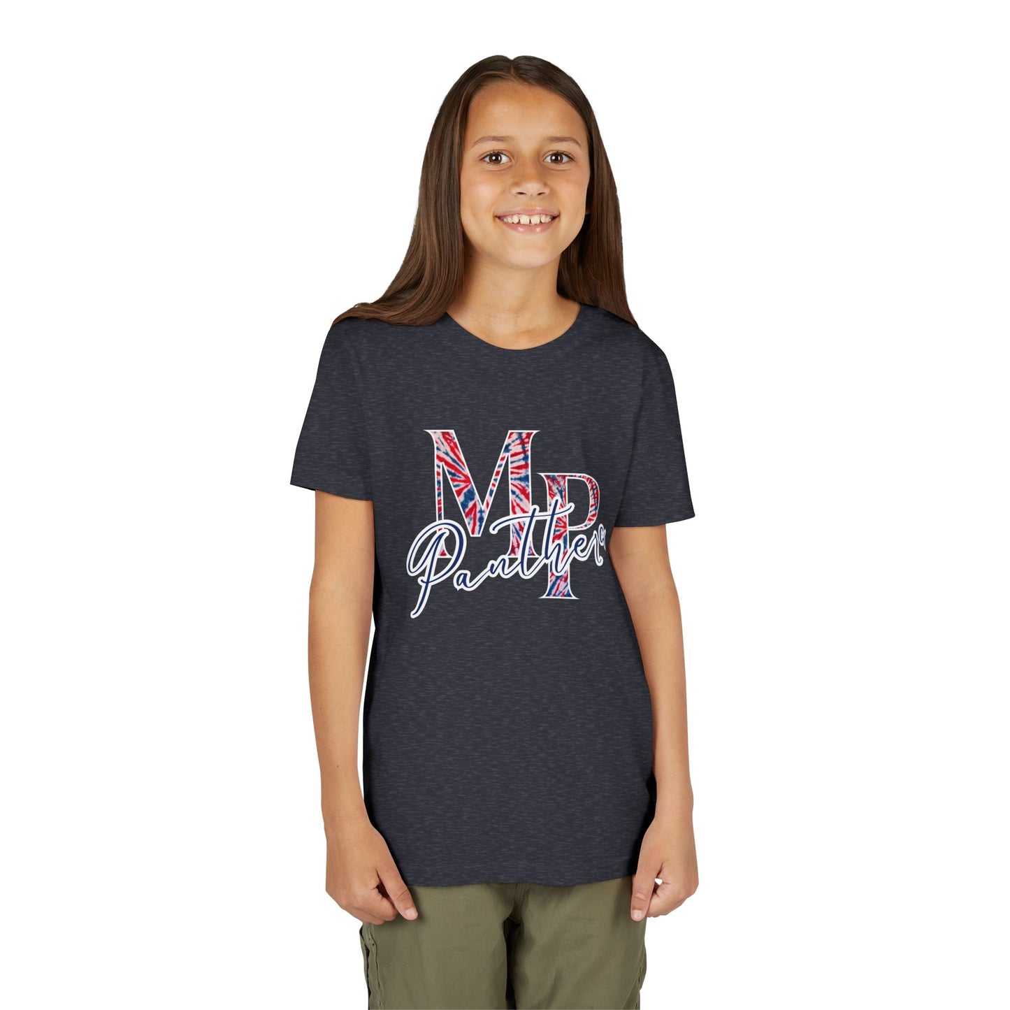 Miller Place Panthers Tie Dye MP- Youth Tee with Panther Print