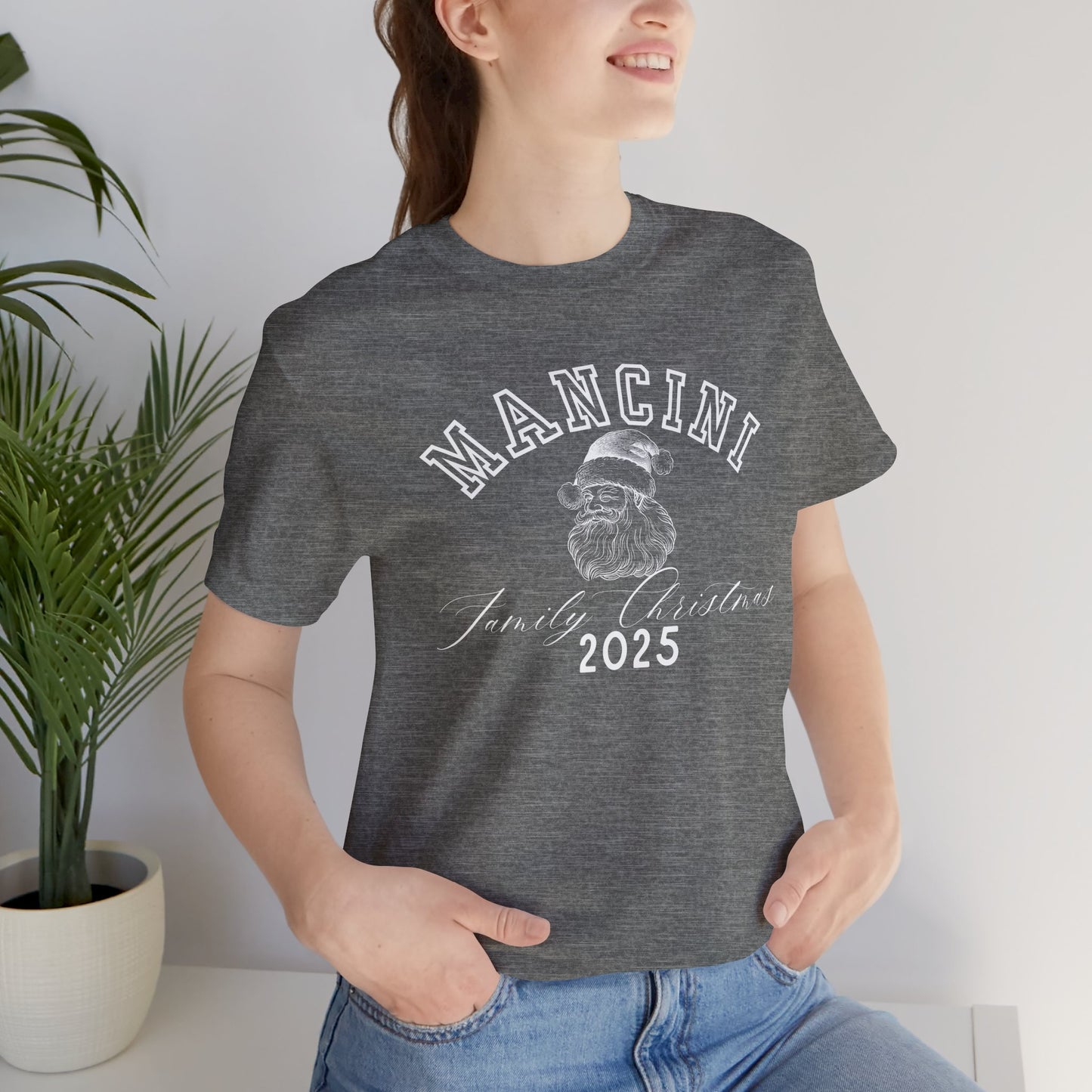 FAMILY CHRISTMAS- SANTA- Unisex Jersey Short Sleeve Tee