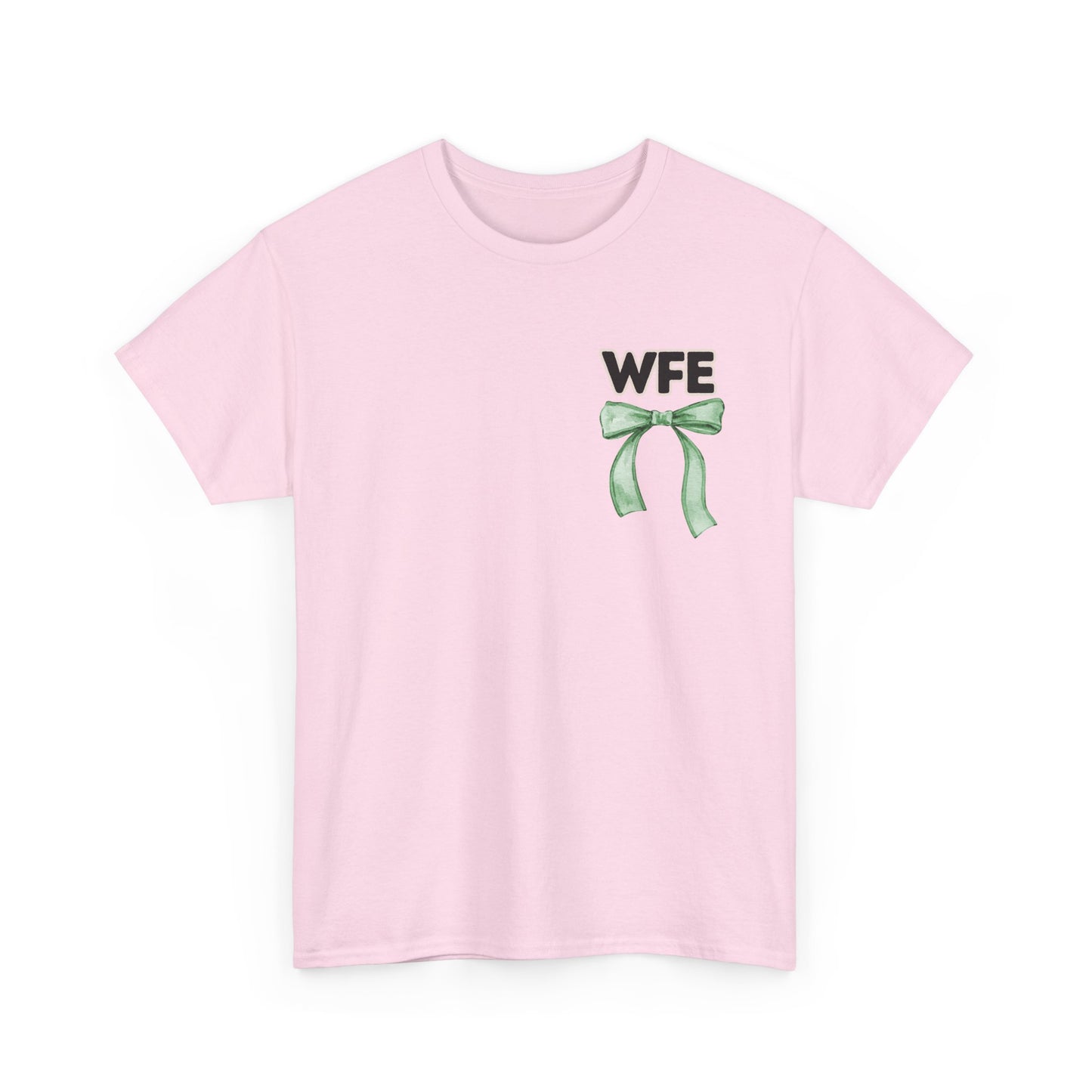 WFE Cafe Monitor and Bows- Unisex Heavy Cotton Tee with Bow Design