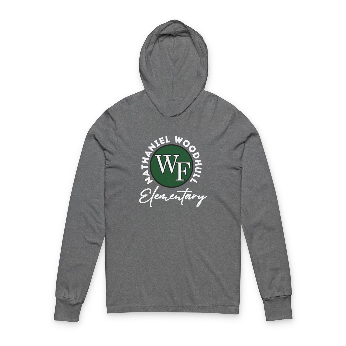 Woodhull Elementary School Unisex Hooded Long Sleeve Tee with Bows