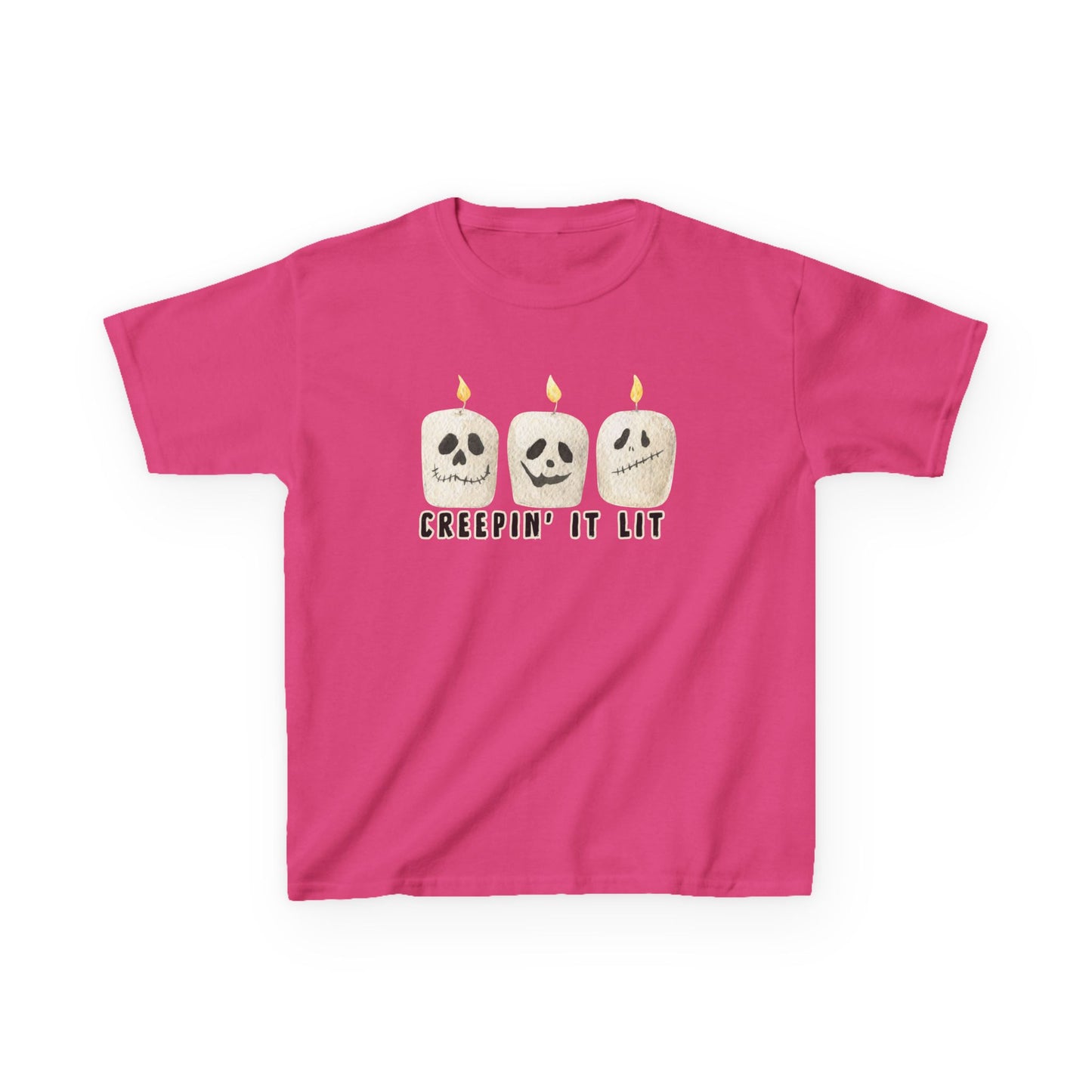 Creepin' It Lit Kids Tee, Halloween Shirt for Kids