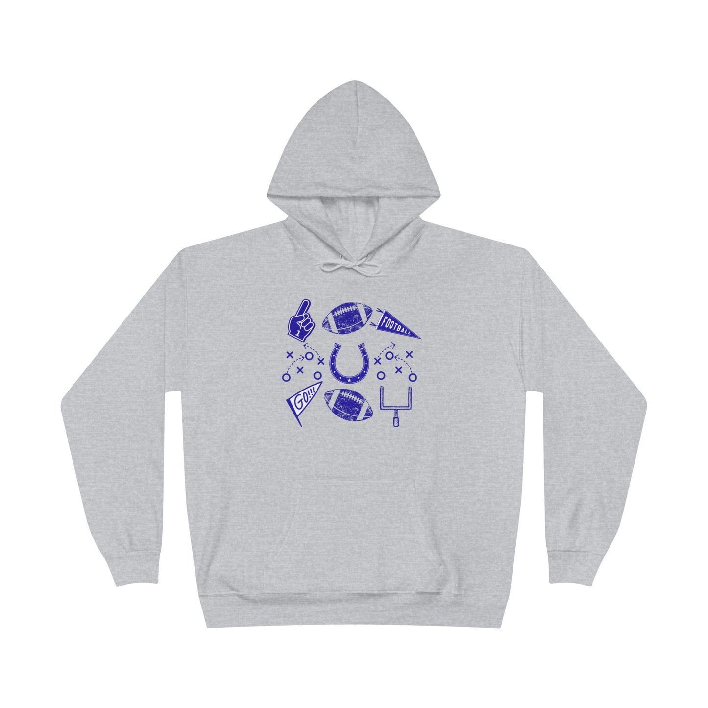 Football Fan Eco-Friendly Hoodie, Unisex Hooded Sweatshirt