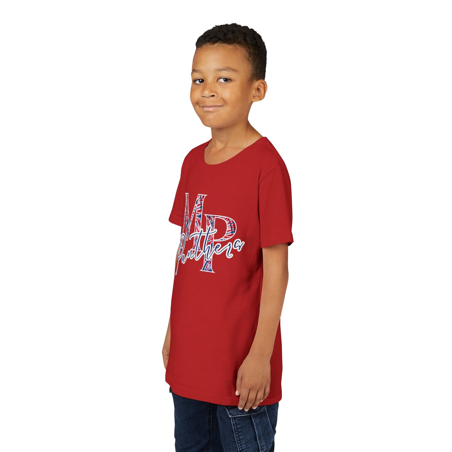 Miller Place Panthers Tie Dye MP- Youth Tee with Panther Print