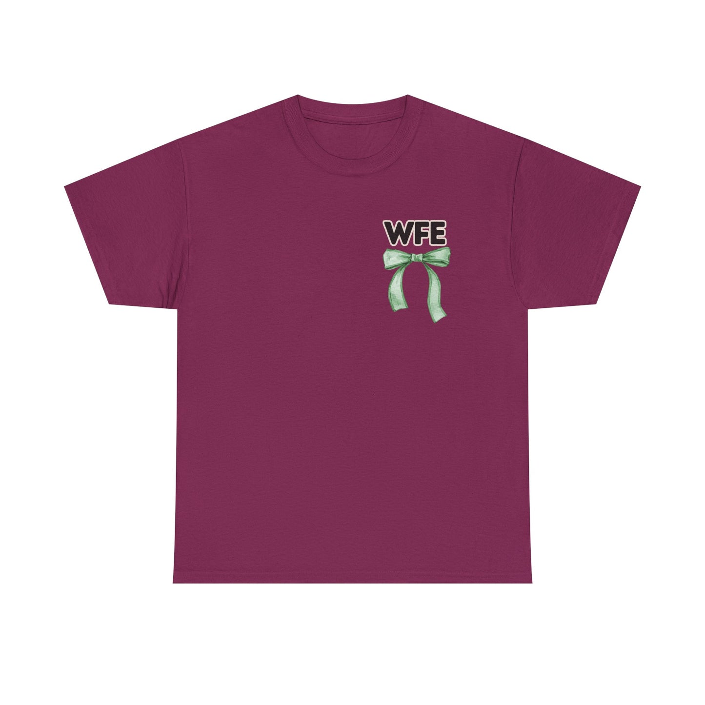 WFE Cafe Monitor and Bows- Unisex Heavy Cotton Tee with Bow Design