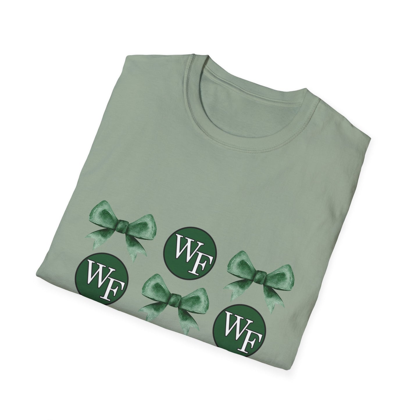 Floyd Strong Logo and Green Bow Unisex Softstyle T-Shirt - Perfect for Celebrations & Events