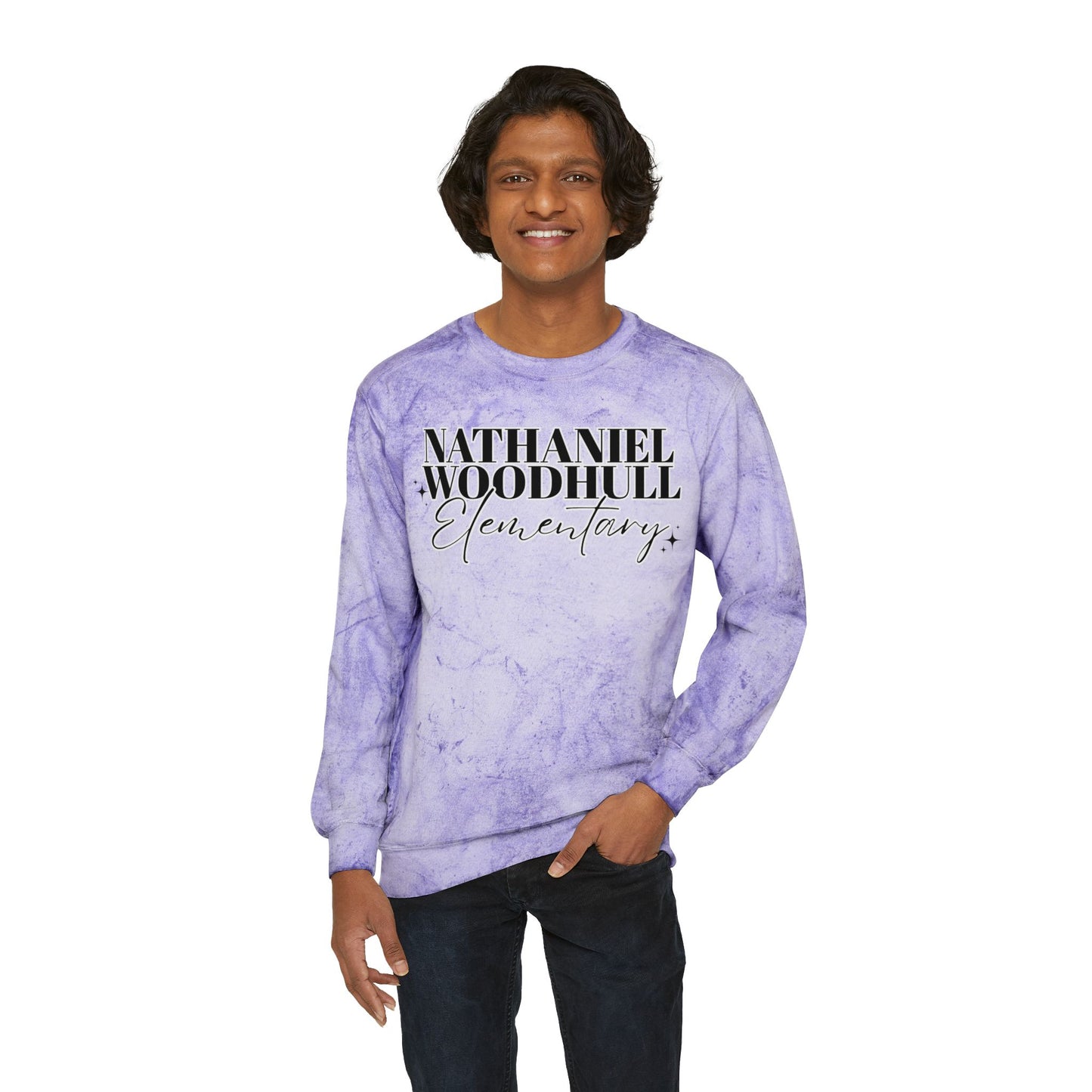 Woodhull Elementary Color Blast Crewneck Sweatshirt - Unisex