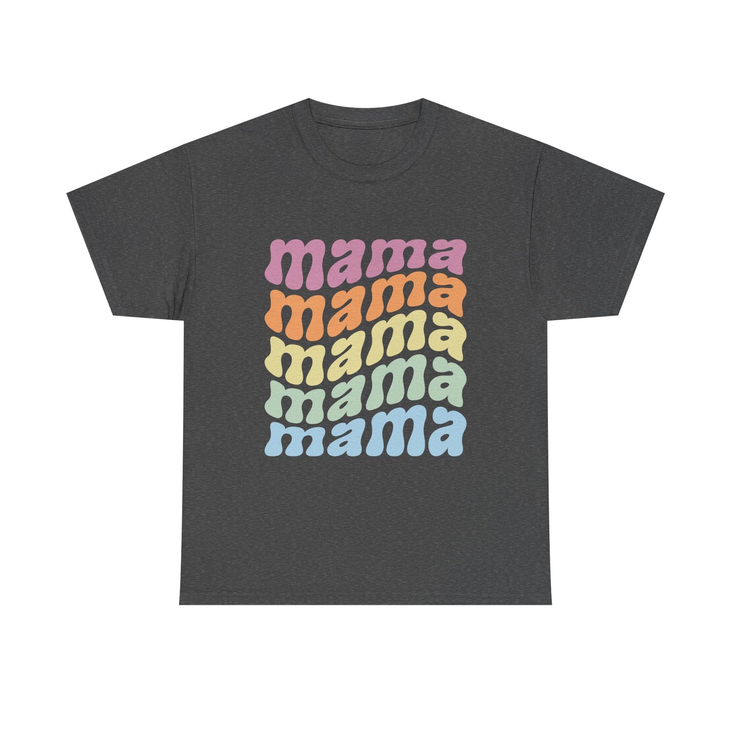 Retro Mama Unisex Heavy Cotton Tee - Colorful & Comfy