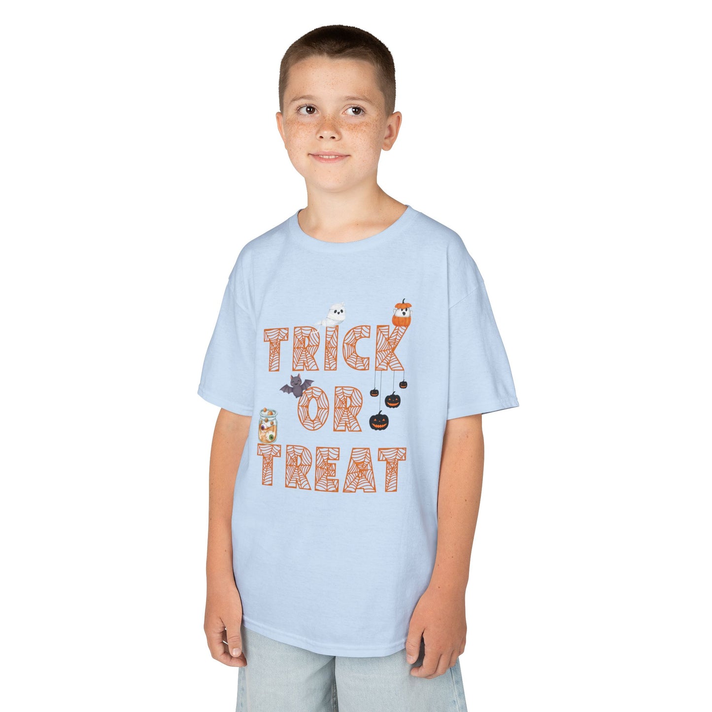 Trick or Treat Kids Tee, Halloween Shirt for Kids