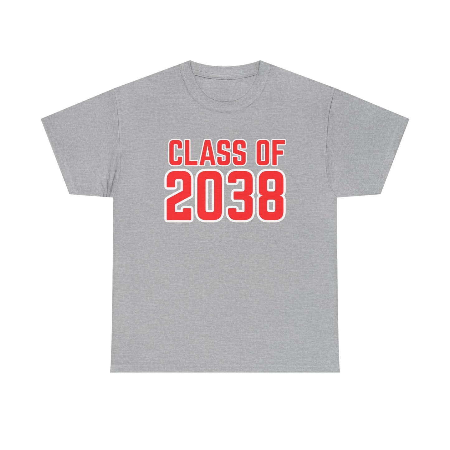 Class of 2038 Unisex Heavy Cotton Tee- Back to School- Grow With Me
