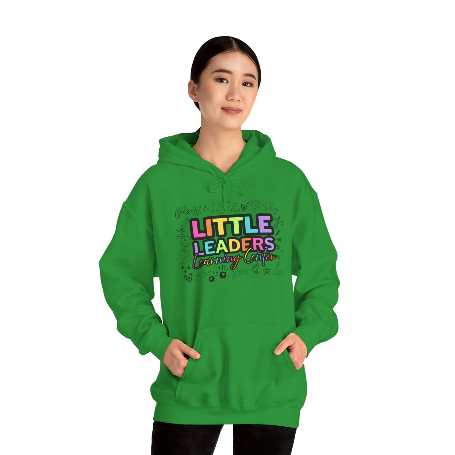 Little Leaders Doodle Design Hoodie - Cozy Unisex Sweatshirt