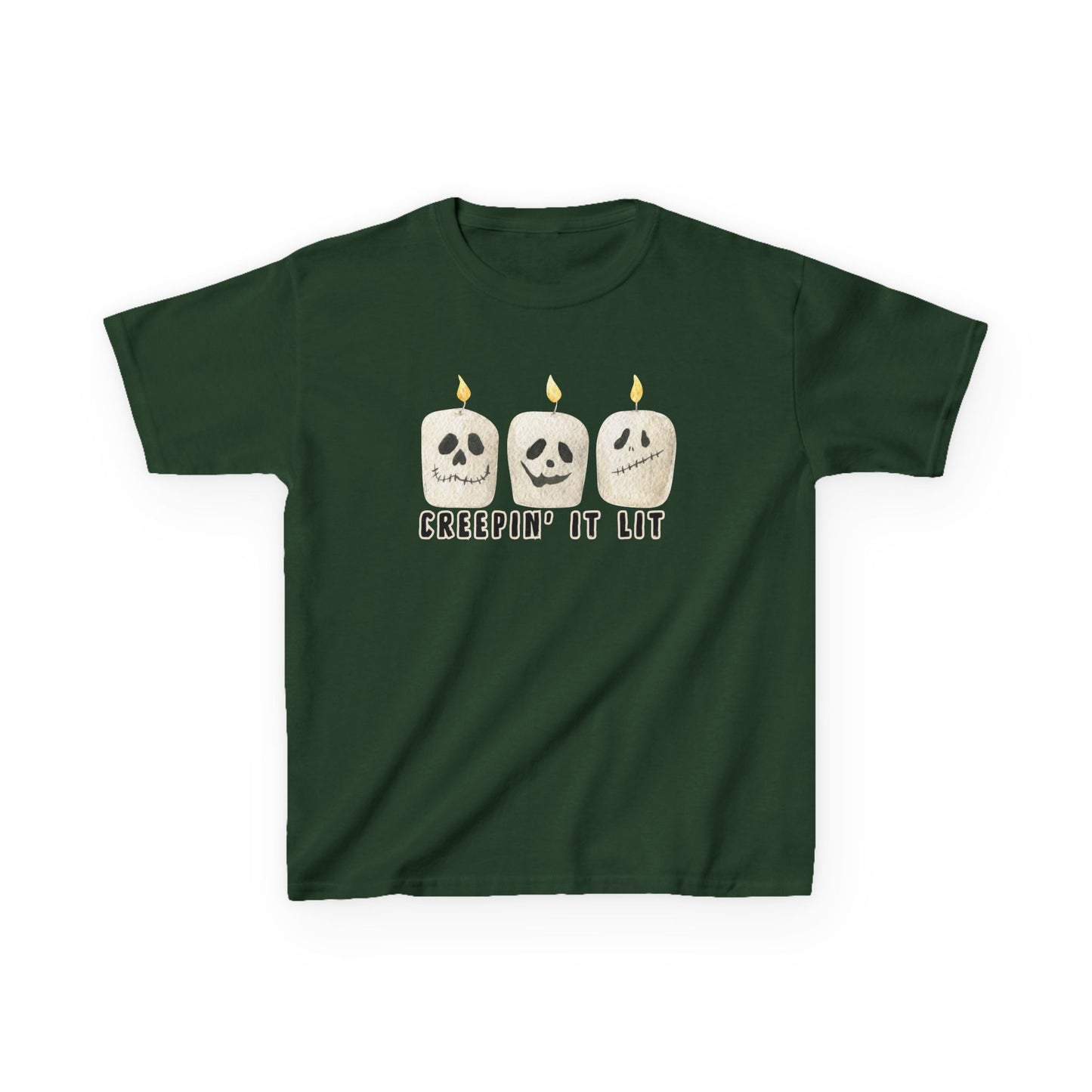 Creepin' It Lit Kids Tee, Halloween Shirt for Kids