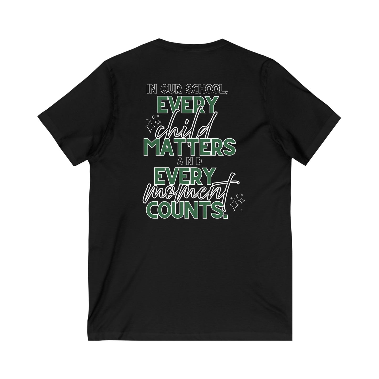 Moriches Elementary School Women's V-Neck Tee - Every Child Matters