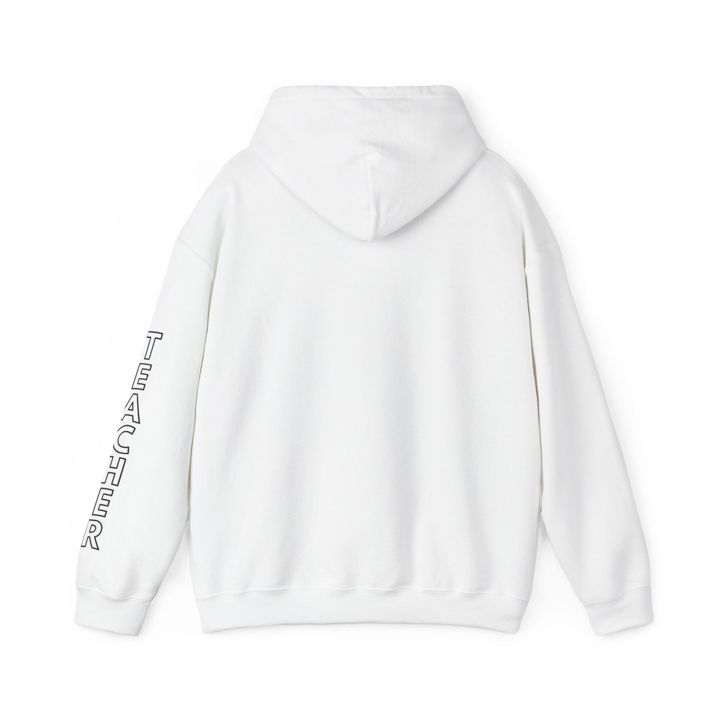 Moriches Teacher Simple Design Hoodie w/ Teacher on Sleeve - Cozy Unisex Sweatshirt
