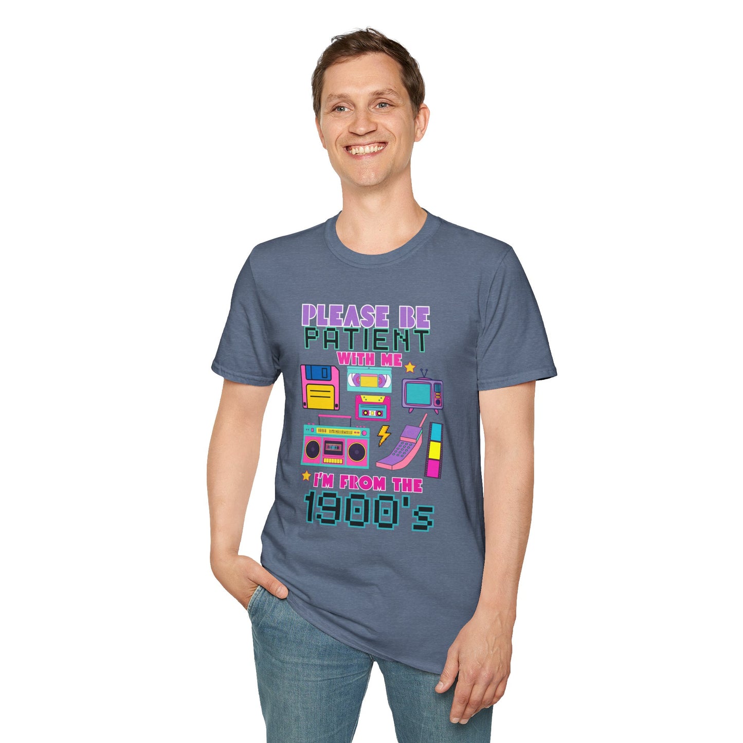Retro 90's T-Shirt - Please Be Patient, Teacher Vintage- Unisex Graphic Tee