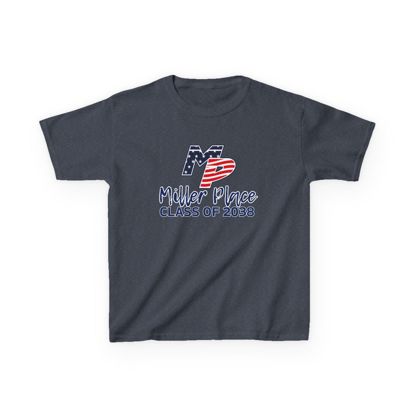 Miller Place Class of 2038 Kids Heavy Cotton Tee