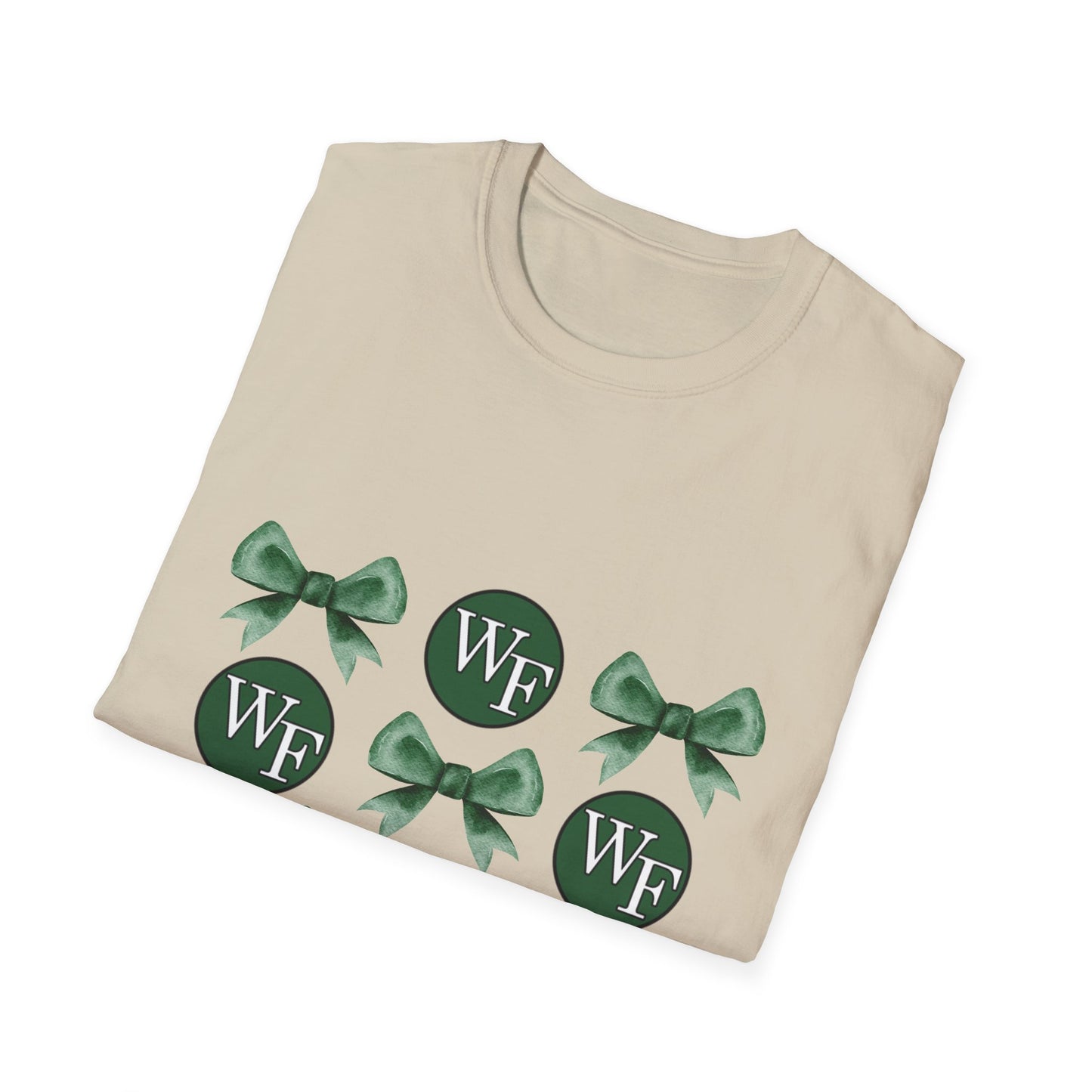 Floyd Strong Logo and Green Bow Unisex Softstyle T-Shirt - Perfect for Celebrations & Events