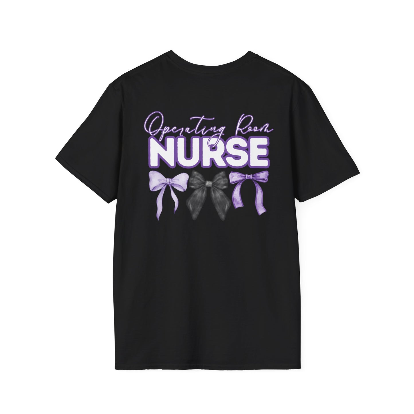 OR Nurse Appreciation T-Shirt with Bows - Softstyle Unisex Tee- Healthcare