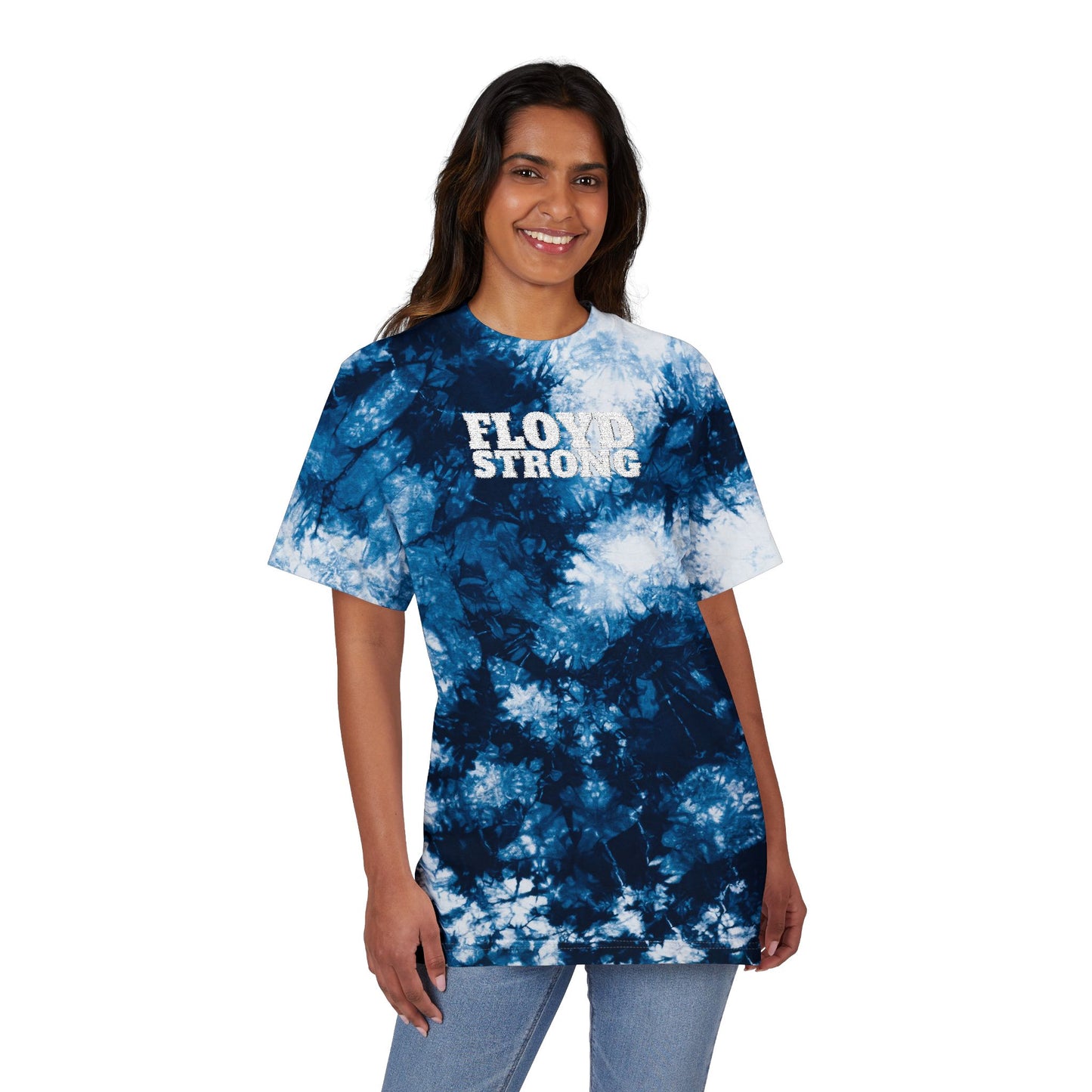 FLOYD STRONG Tie-Dye T-Shirt -Embroidered