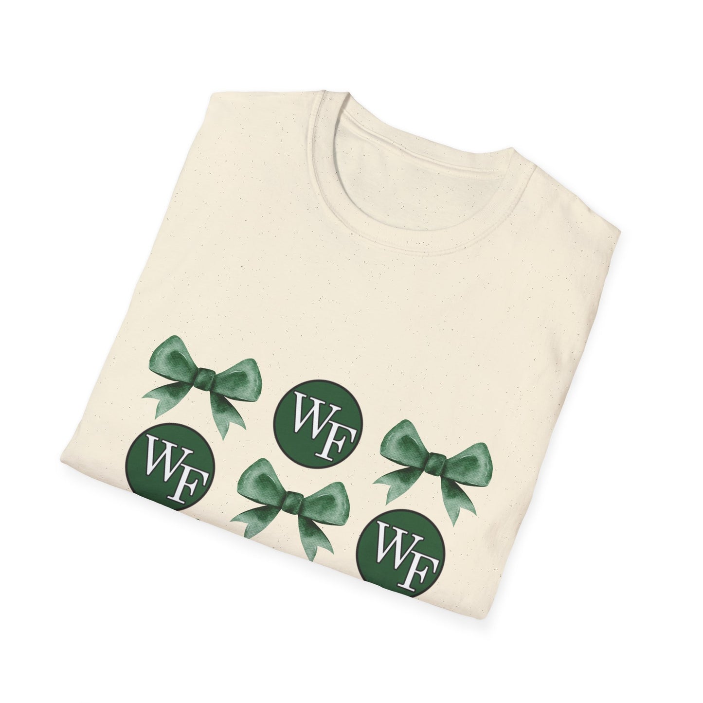 Floyd Strong Logo and Green Bow Unisex Softstyle T-Shirt - Perfect for Celebrations & Events