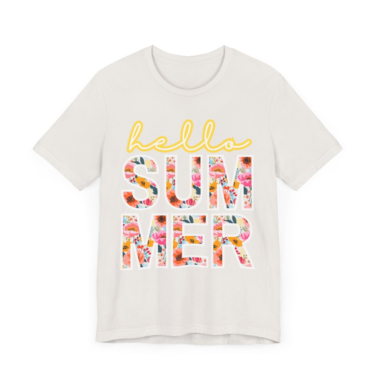 Hello Summer Tee, Summer Shirt, Unisex T-Shirt, Vacation Apparel, Gift for Beach Lovers
