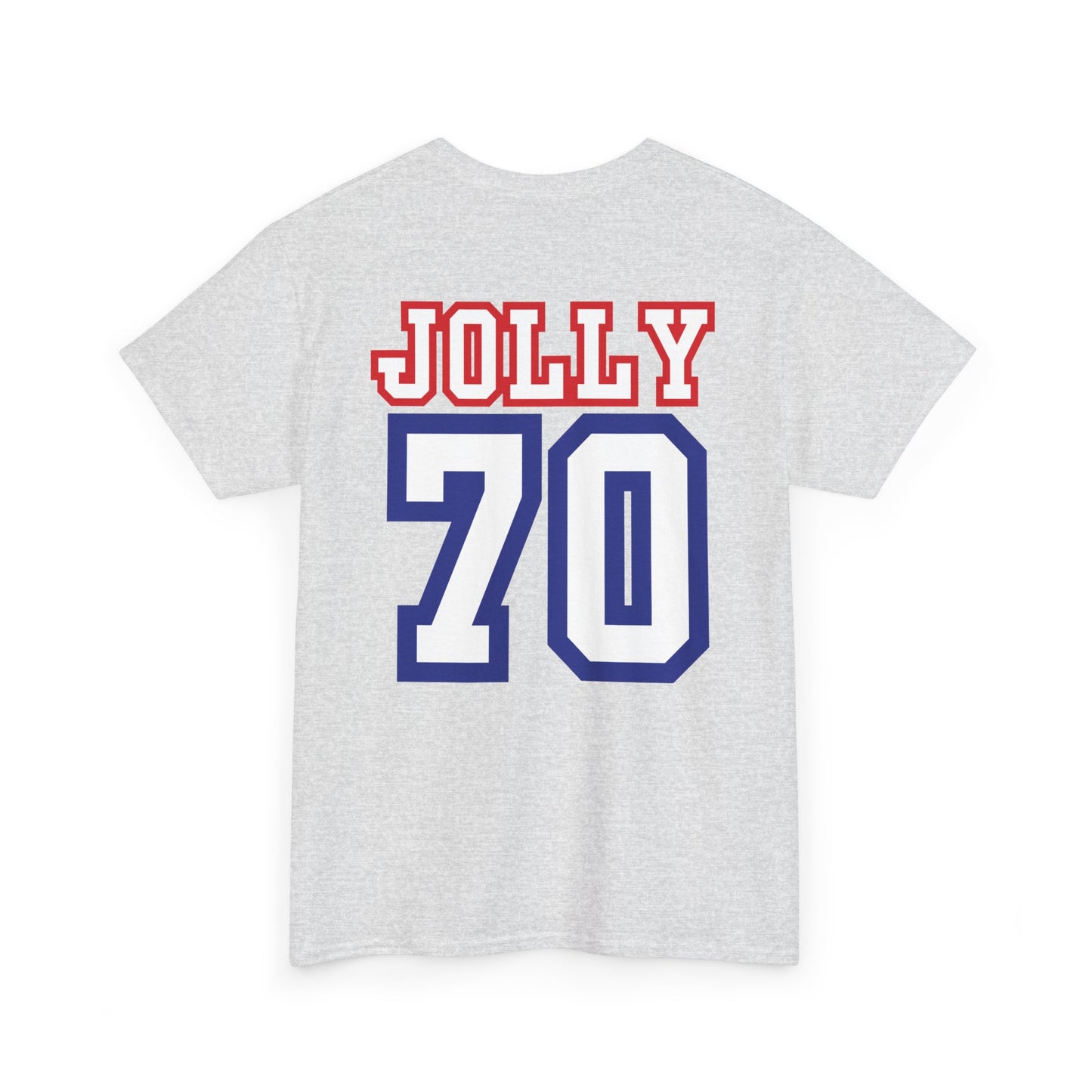 Custom- Jolly- Grandpa's Biggest Fan Unisex Heavy Cotton Tee - Patriotic Family Shirt