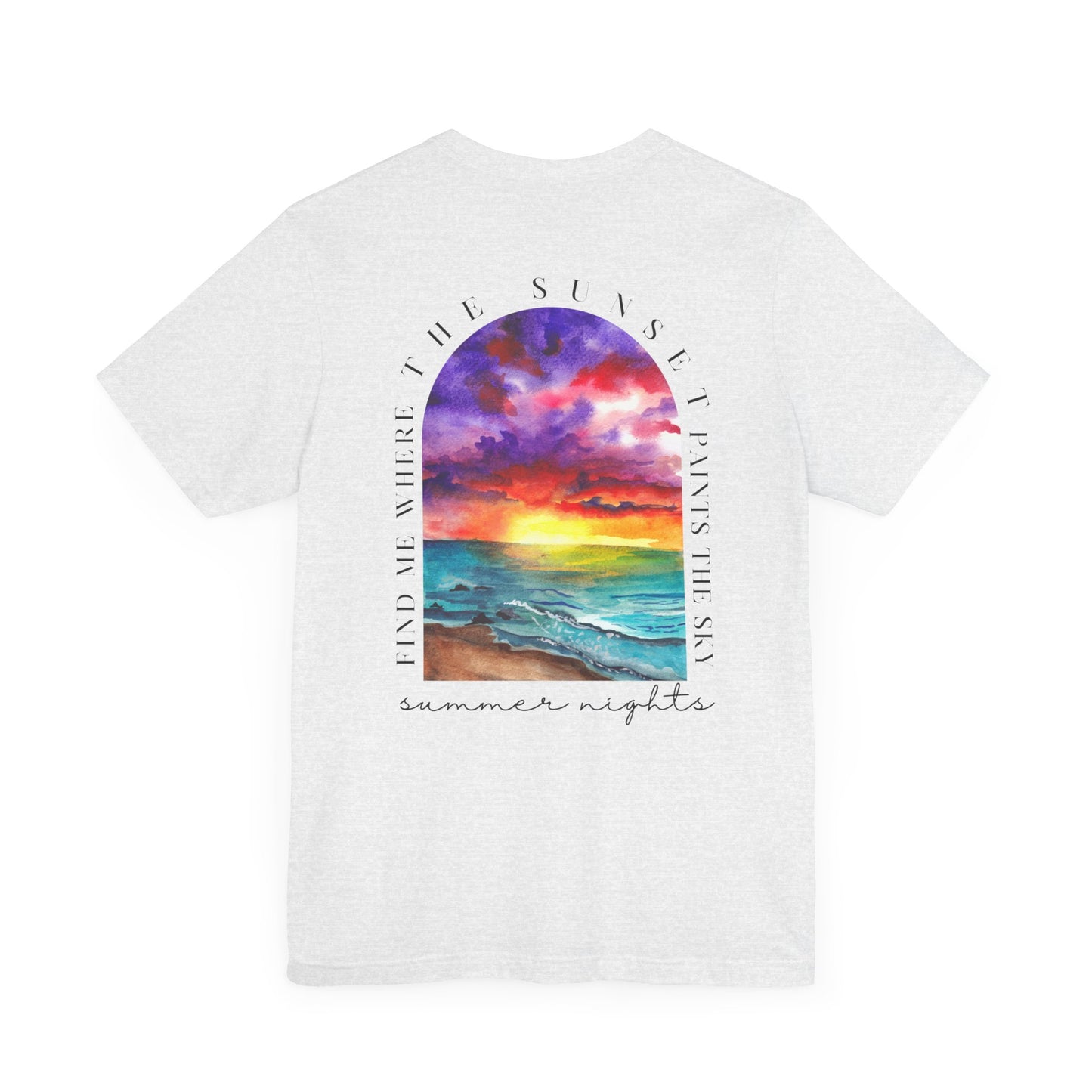 Sunset Lovers Tee, Summer Vibes T-Shirt, Unisex Graphic Tee, Beach Sunset Shirt
