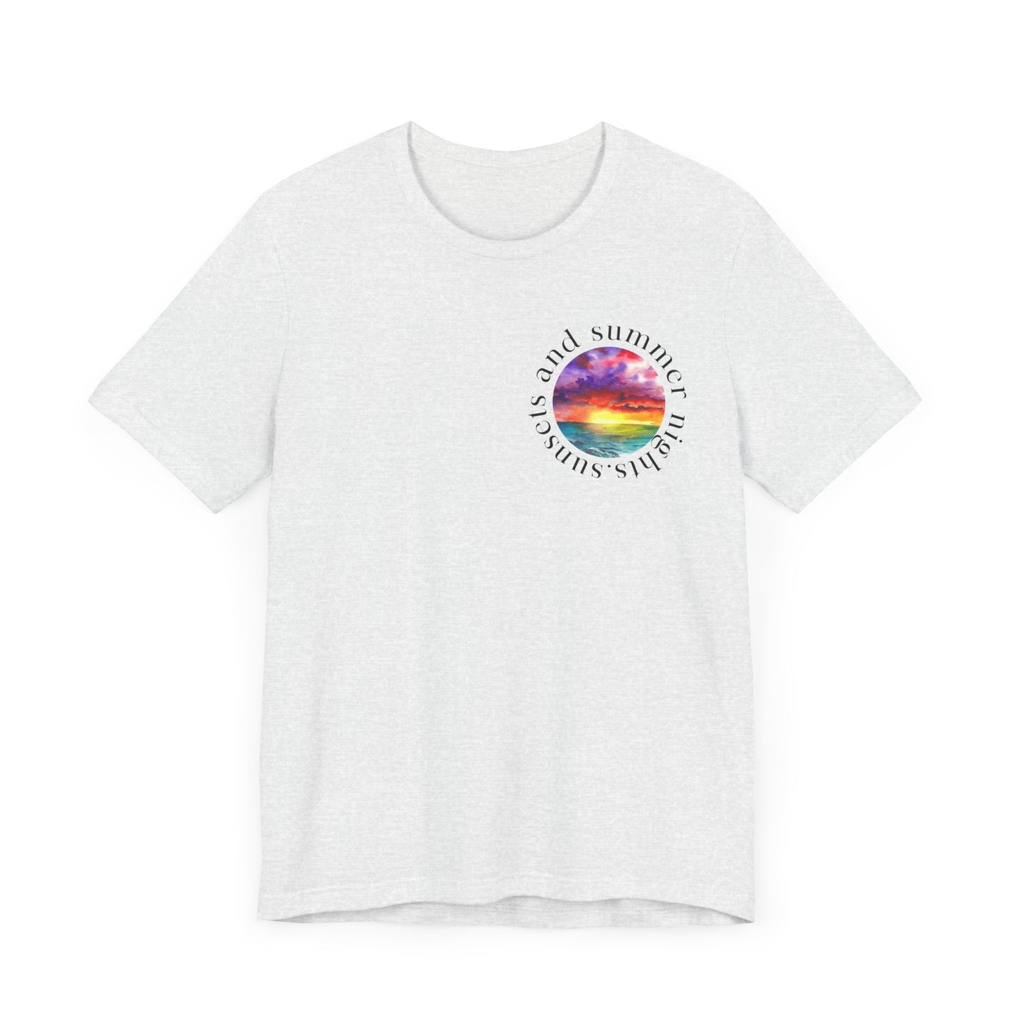 Sunset Lovers Tee, Summer Vibes T-Shirt, Unisex Graphic Tee, Beach Sunset Shirt