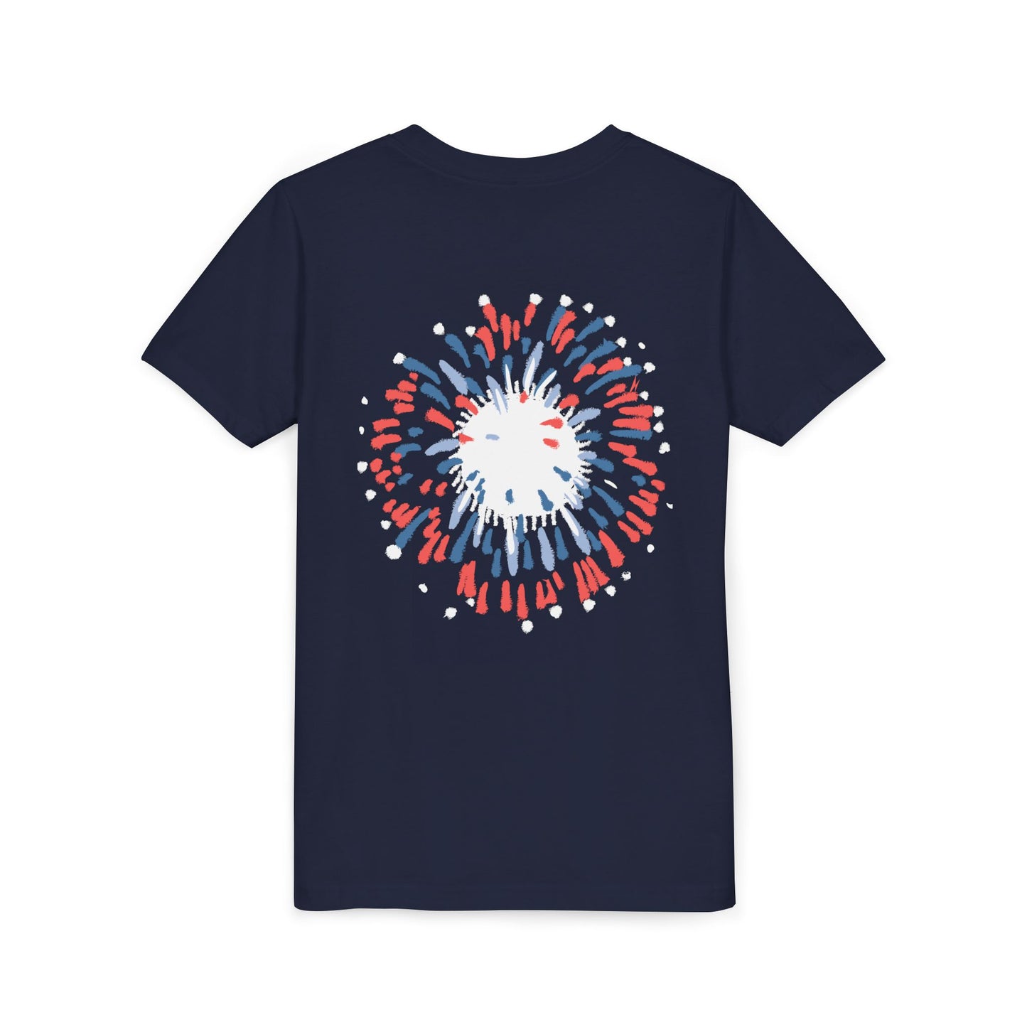 Patriotic Youth Tee for Girls, USA - Kids Short Sleeve Shirt, Holiday Mini