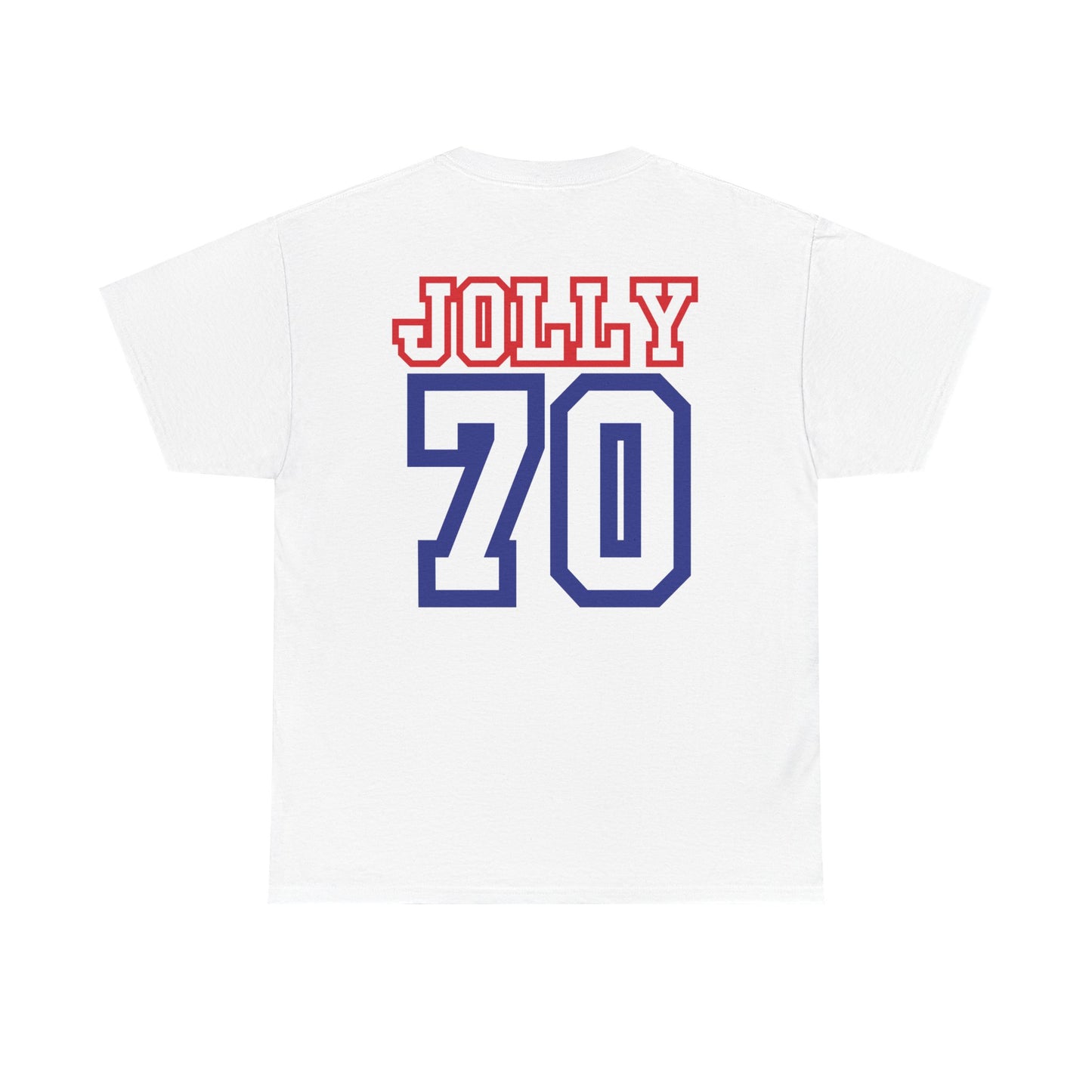 Custom- Jolly- Grandpa's Biggest Fan Unisex Heavy Cotton Tee - Patriotic Family Shirt