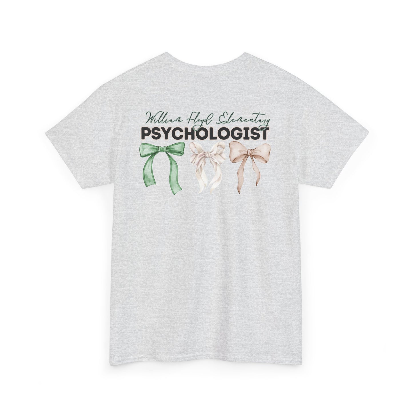 WFE Psychologist and Bows- Unisex Heavy Cotton Tee with Bow Design