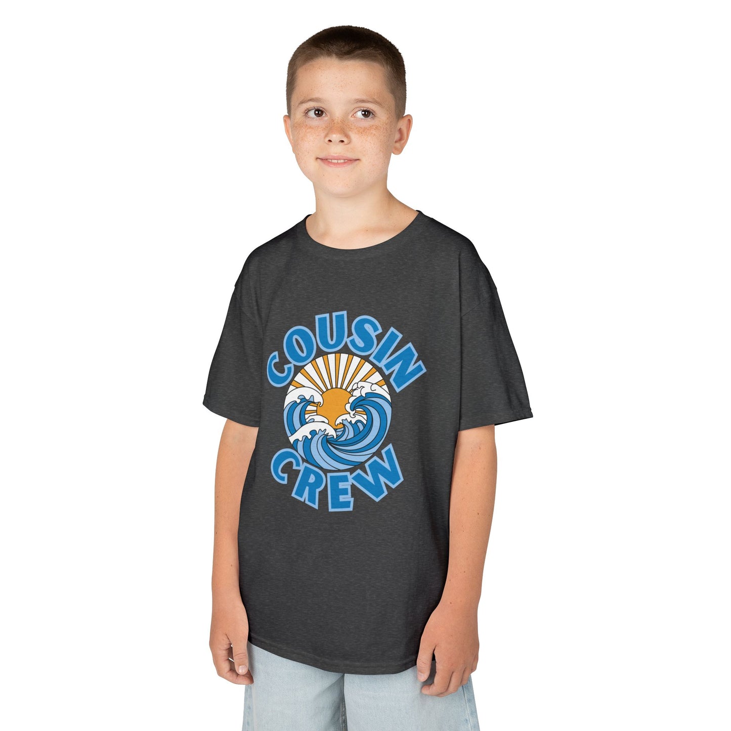 Cool Cousin Crew Kids Tee - Summer Fun, Family Gatherings, Beach Days, Mini Collection