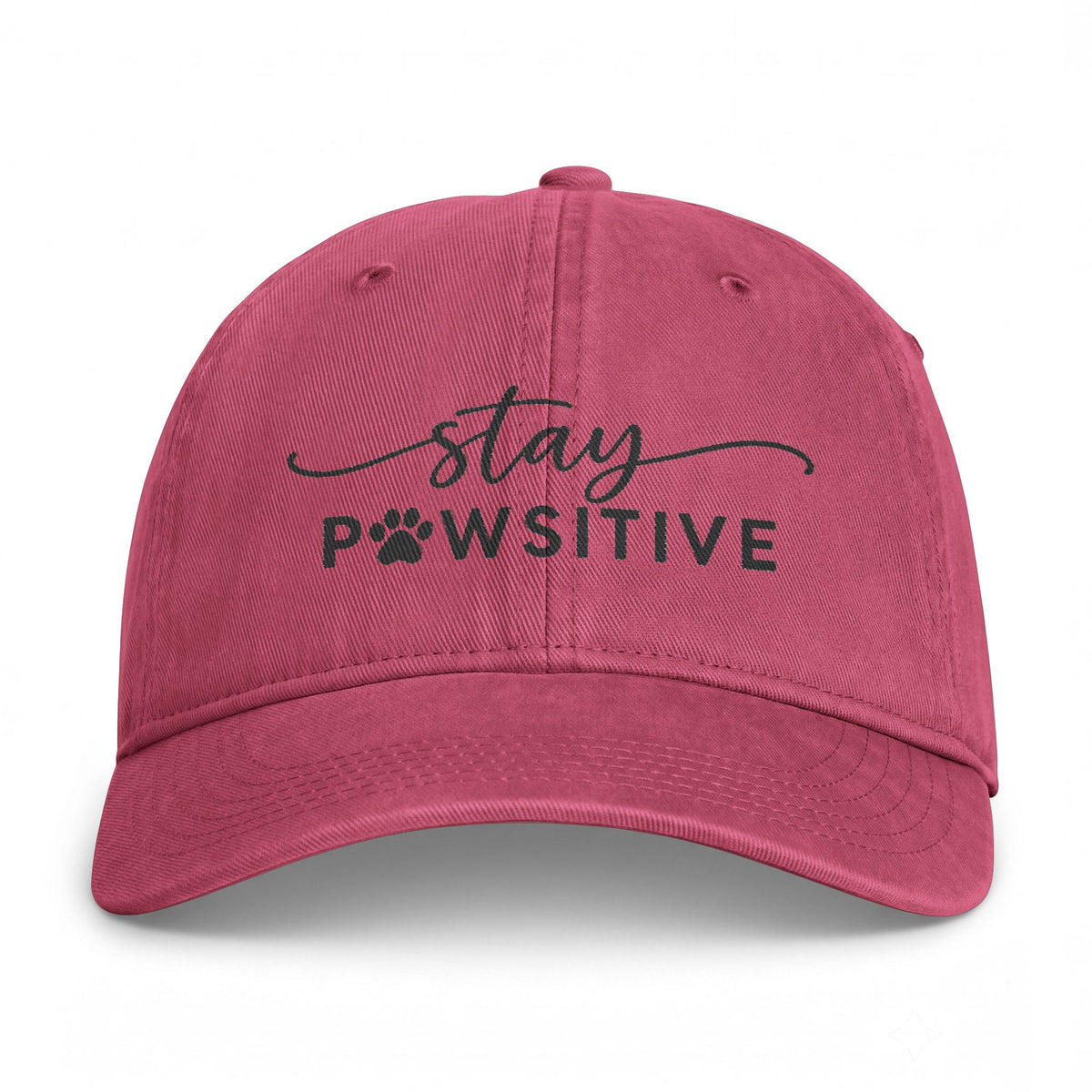 Stay Pawsitive "Hound + Home"- Embroidered Cap