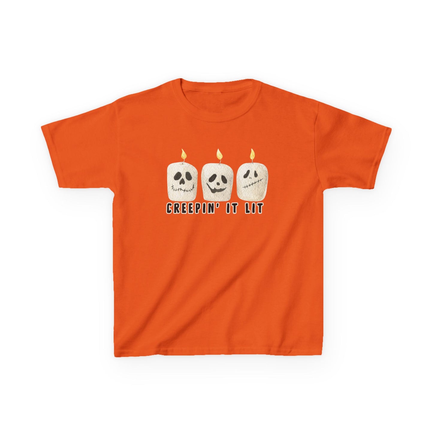 Creepin' It Lit Kids Tee, Halloween Shirt for Kids