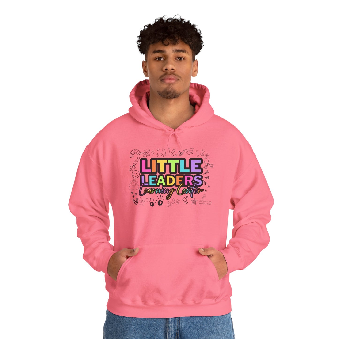 Little Leaders Doodle Design Hoodie - Cozy Unisex Sweatshirt