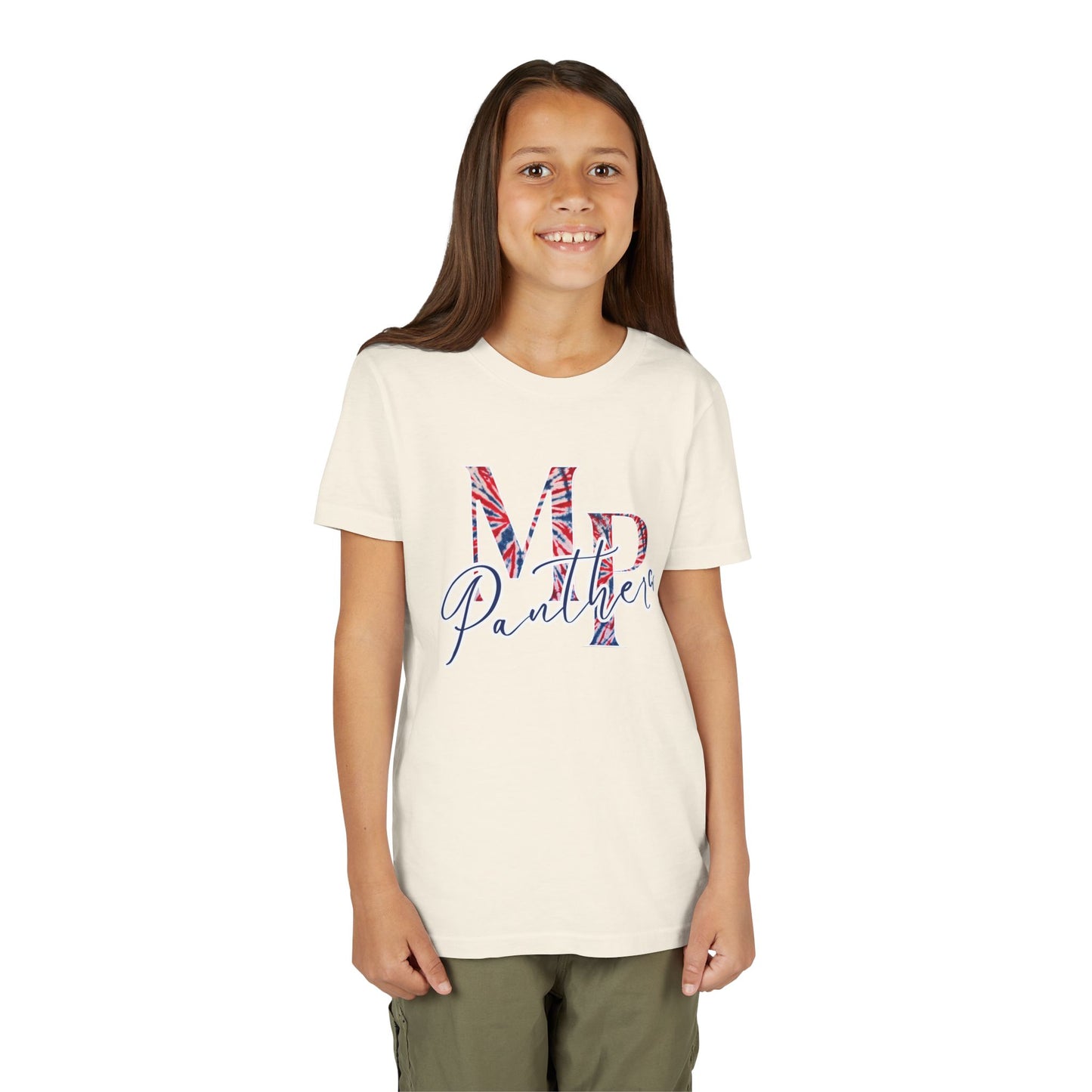 Miller Place Panthers Tie Dye MP- Youth Tee with Panther Print